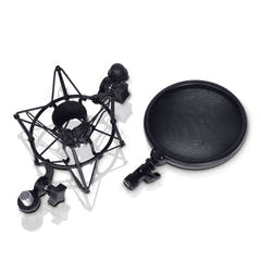 LD Systems DSM 400 Montura de Choque para Micrófono con Filtro Pop