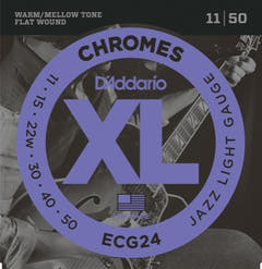 Daddario ECG24 Cuerdas de Guitarra (Jazz Light, 11-50)