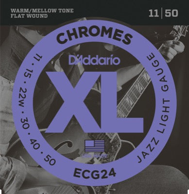 Daddario ECG24 Cuerdas de Guitarra (Jazz Light, 11-50)