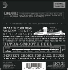 Daddario ECG24 Cuerdas de Guitarra (Jazz Light, 11-50)
