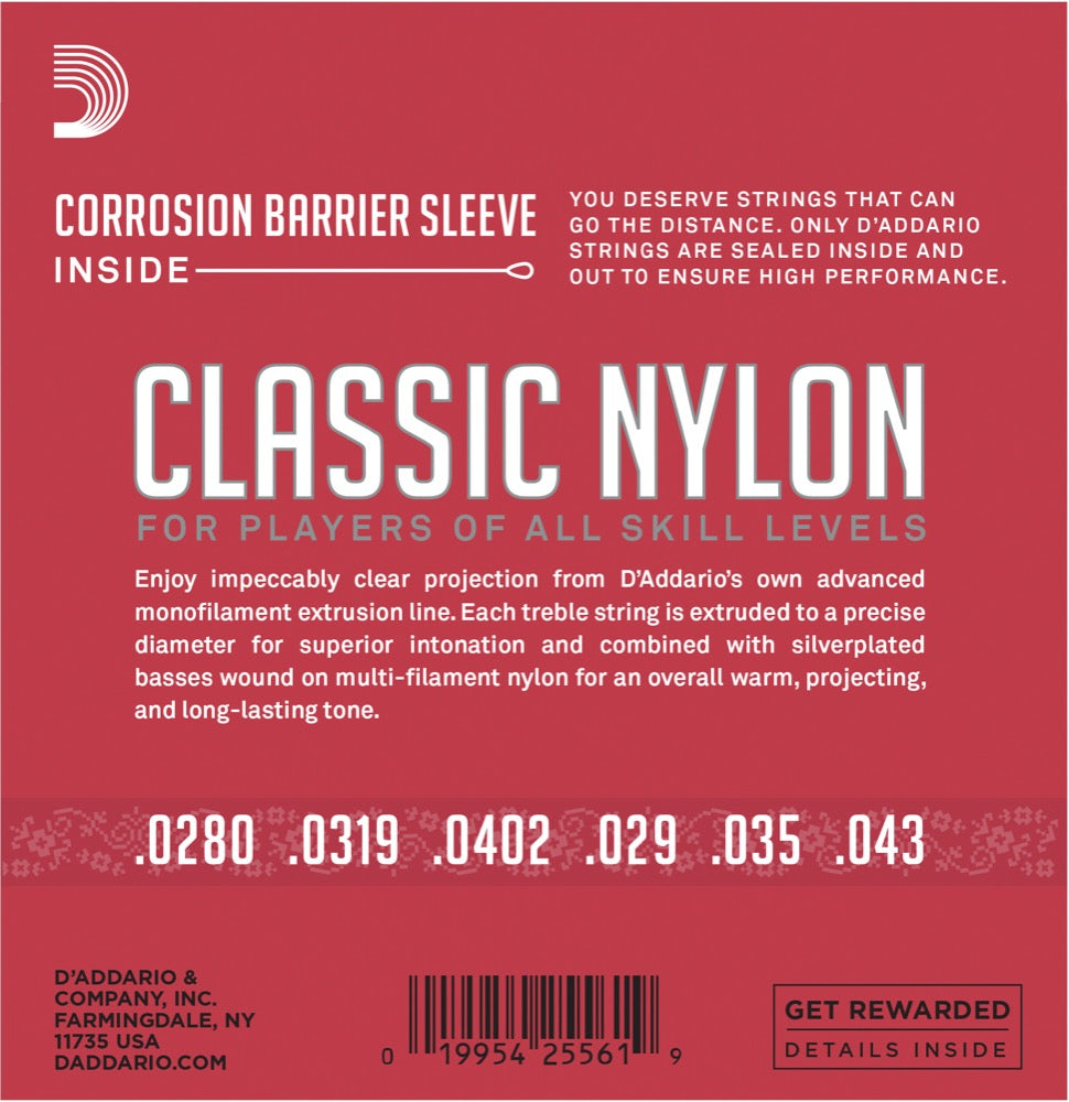 Daddario EJ27N-3D Guitar Strings (Normal Tension 0280-043) 3-Pak