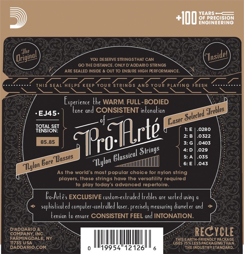 Daddario EJ45 Guitar Strings (Normal Tension 0280-043)
