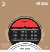 Daddario EJ45 Guitar Strings (Normal Tension 0280-043)