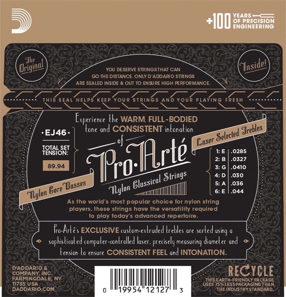 Daddario EJ46 Cuerdas de Guitarra (Hard Tension, 0285-044)