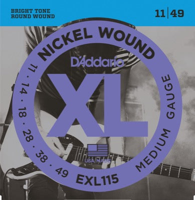 Daddario EXL115 Cuerdas de Guitarra (Medium, 11-49)