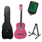 DiMavery AC-303 Spanish Guitar 3/4 Starter Kit (Pink)