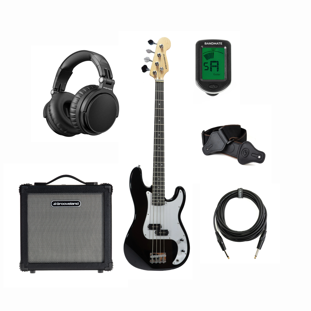 Grooveland PB Bajo eléctrico (Sort) Startpakke