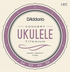 Daddario EJ87C Juego de Cuerdas para Ukelele Concierto