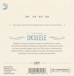 Daddario EJ87T Juego de Cuerdas para Ukelele Tenor