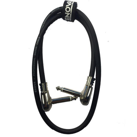 Enova vinkel jack flad kabel til pedalboard 40 cm