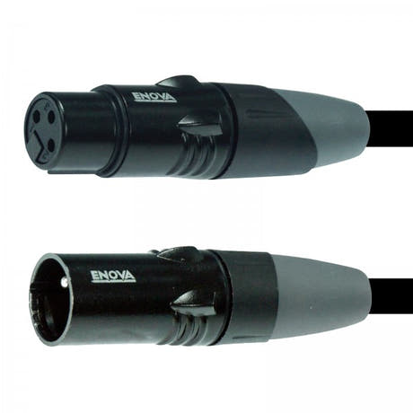 Enova cable XLR de 3 pines analógico y AES DMX 20 metros