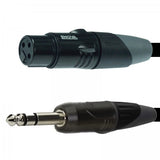 Enova mikrofonkabel XLR hun til stereo jack 4 meter