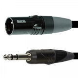 Enova mikrofonkabel XLR han til stereo jack 10 meter