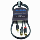 Enova minijack adapter kabel minijack til 2 x Phono 4 meter