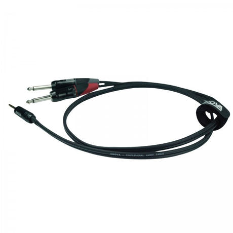 Enova minijack adapter kabel minijack til 2 x jack 1 meter