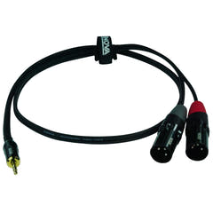 Enova cable adaptador MiniJack > 2 x XLR macho, 3 metros
