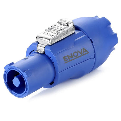 Enova cable de alimentación con conector, azul