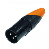 Enova 3-Pin XLR han kabel stik, Sort IP67 Outdoor