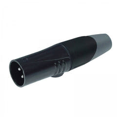 Enova conector de cable XLR macho de 3 pines, negro