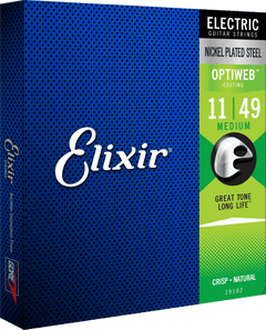 Elixir Optiweb Cuerdas de Guitarra (Medium, 11-49)