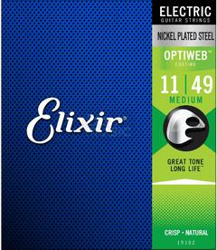 Elixir Optiweb Cuerdas de Guitarra (Medium, 11-49)