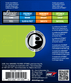 Elixir Optiweb Cuerdas de Guitarra (Medium, 11-49)