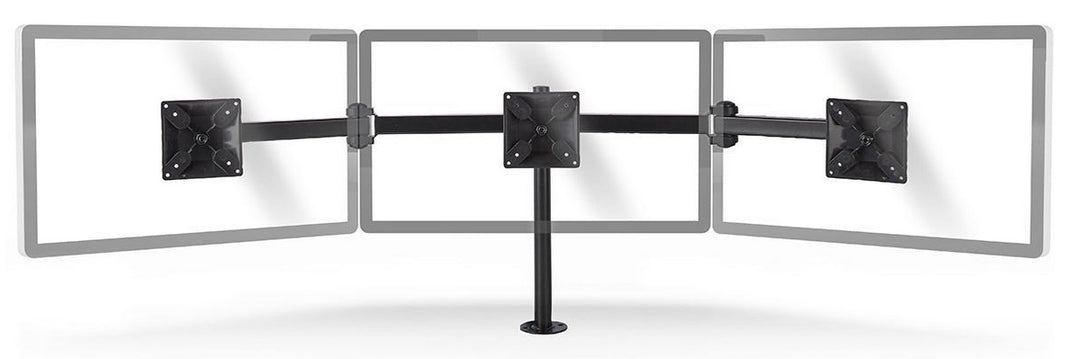 Soporte Ergonómico para 3 Pantallas (14-24")