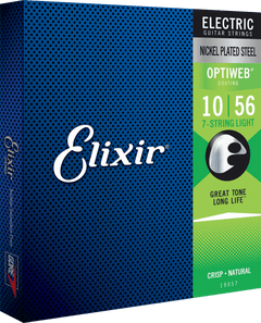 Elixir Optiweb Cuerdas de Guitarra (7-String, 10-56 Light)