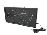 Cartel OPEN, LED