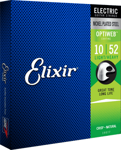 Elixir Optiweb Cuerdas de Guitarra (Light/Heavy, 10-52)