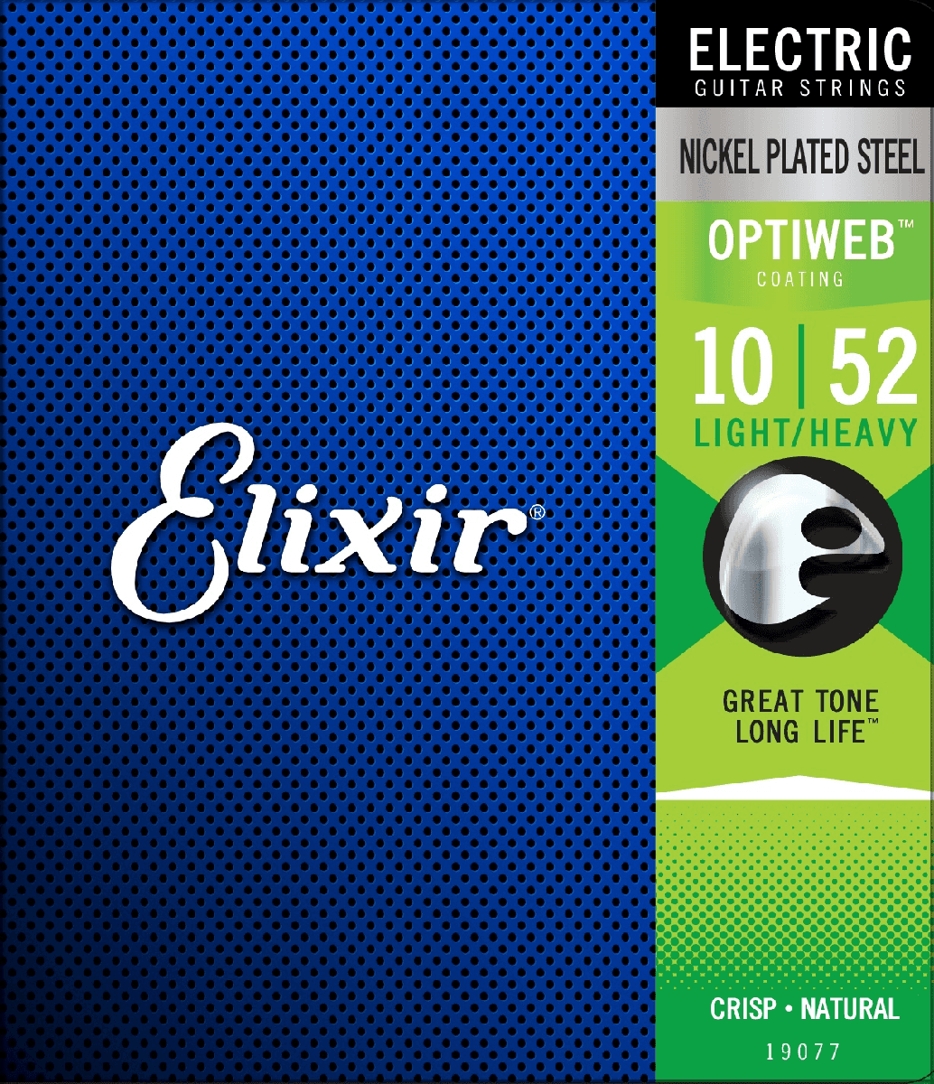 Elixir Optiweb Cuerdas de Guitarra (Light/Heavy, 10-52)
