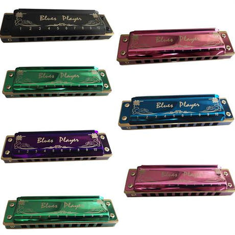 Easttop Blues Player PR020 mundharmonika - 7 stk. pakke -  C, D, Eb, F, G, A, Bb
