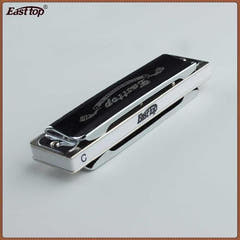 Easttop T008 Blues Harp Armónica (F, Plateado)