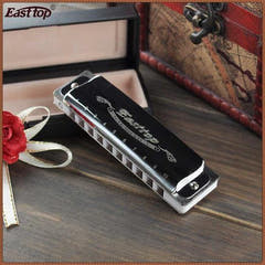 Easttop T008 Blues Harp Armónica (F, Plateado)