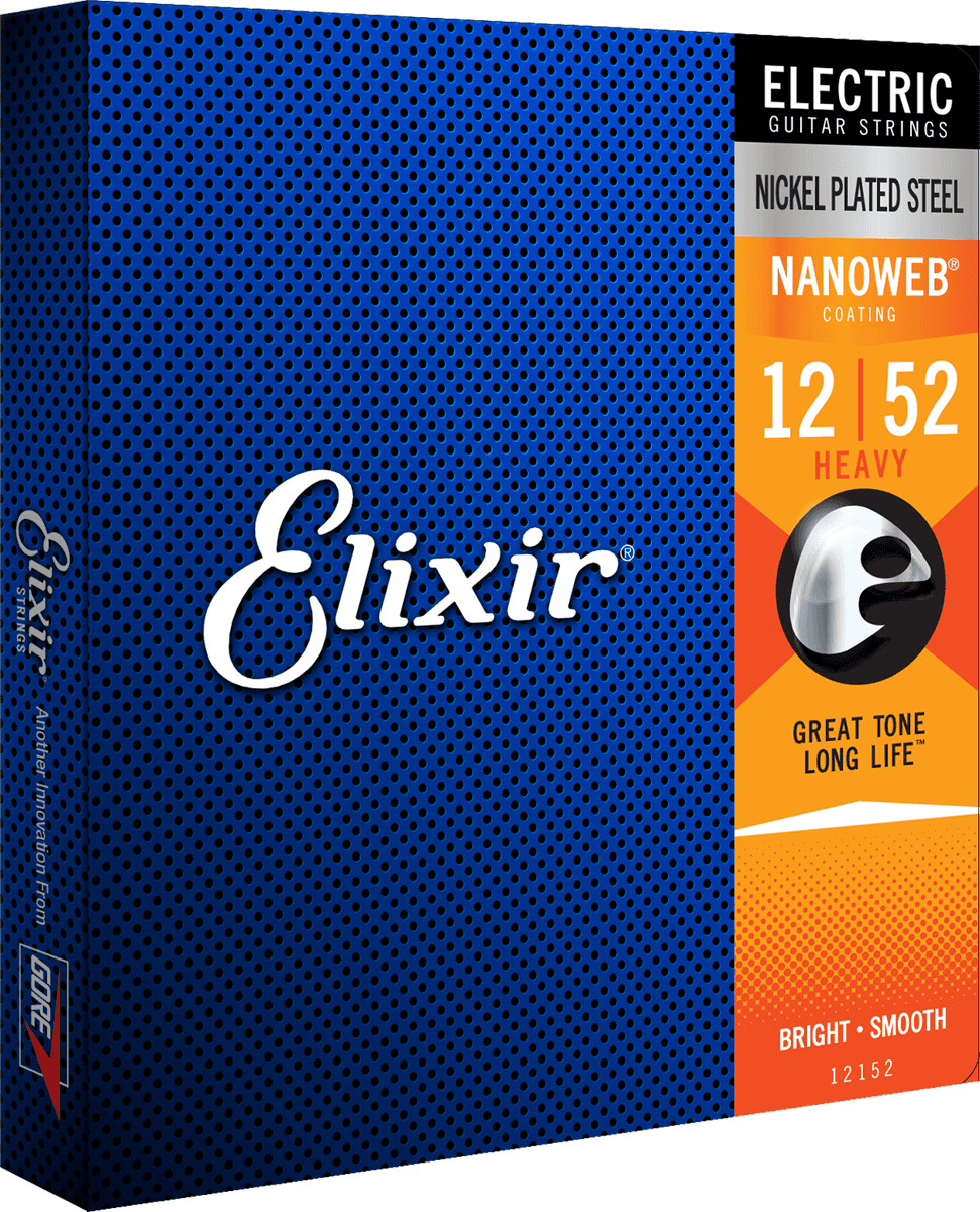 Elixir Nanoweb Cuerdas de Guitarra (Heavy, 12-52)