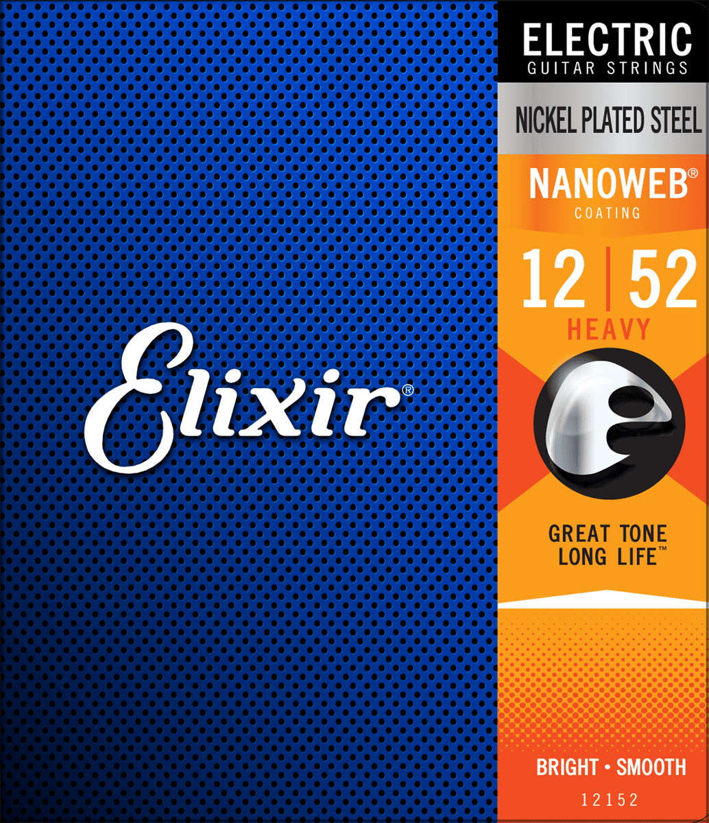 Elixir Nanoweb Cuerdas de Guitarra (Heavy, 12-52)