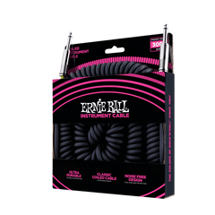 Ernie Ball 6044 Cable de Guitarras (Negro, 9m)