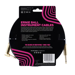 Ernie Ball 6058 Cable de Guitarras (Negro, 7,5m)