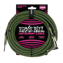 Ernie Ball 6066 Cable de Guitarras (Negro, Verde, 7,5m)