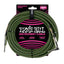 Ernie Ball 6066 Cable de Guitarras (Negro, Verde, 7,5m)