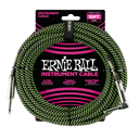 Ernie Ball 6077 Cable de Guitarras (Negro, Verde, 3m)