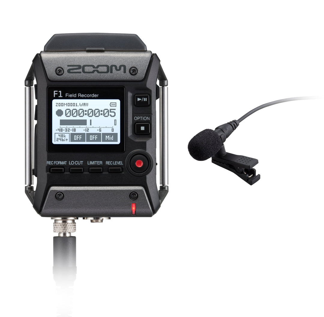 Zoom F1-LP Field Recorder + micrófono Lavalier