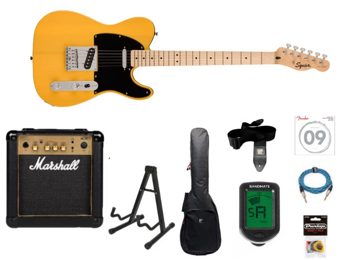 Fender Squier Sonic Telecaster Paquete de Inicio (Butterscotch Blonde)