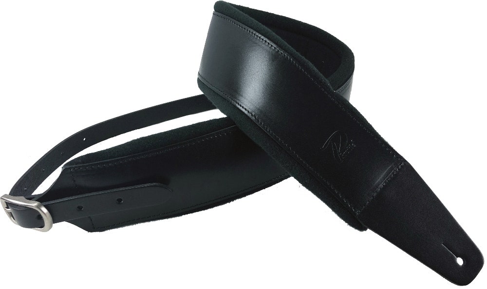 Profile FPB01 Correa profesional de cuero italiano para Guitarras - Black