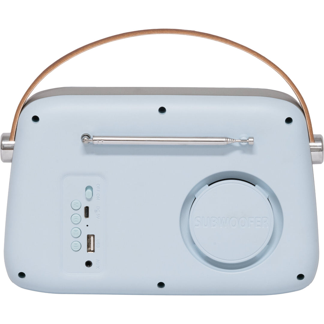 Madison Retro Radio con Bluetooth, FM y DAB (Azul Claro)