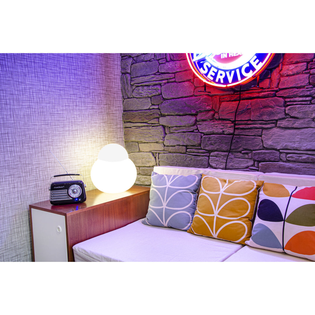 Madison Retro Radio con Bluetooth y FM (Negro)