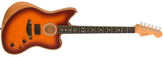 Fender American Acoustasonic Jazzmaster Guitarra eléctrica (Tobacco Sunburst)