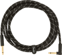 Fender Deluxe Guitarras Kabel Vinkelstik (Black Tweed, 3m)
