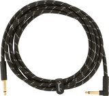 Fender Deluxe Guitarras Kabel Vinkelstik (Black Tweed, 3m)