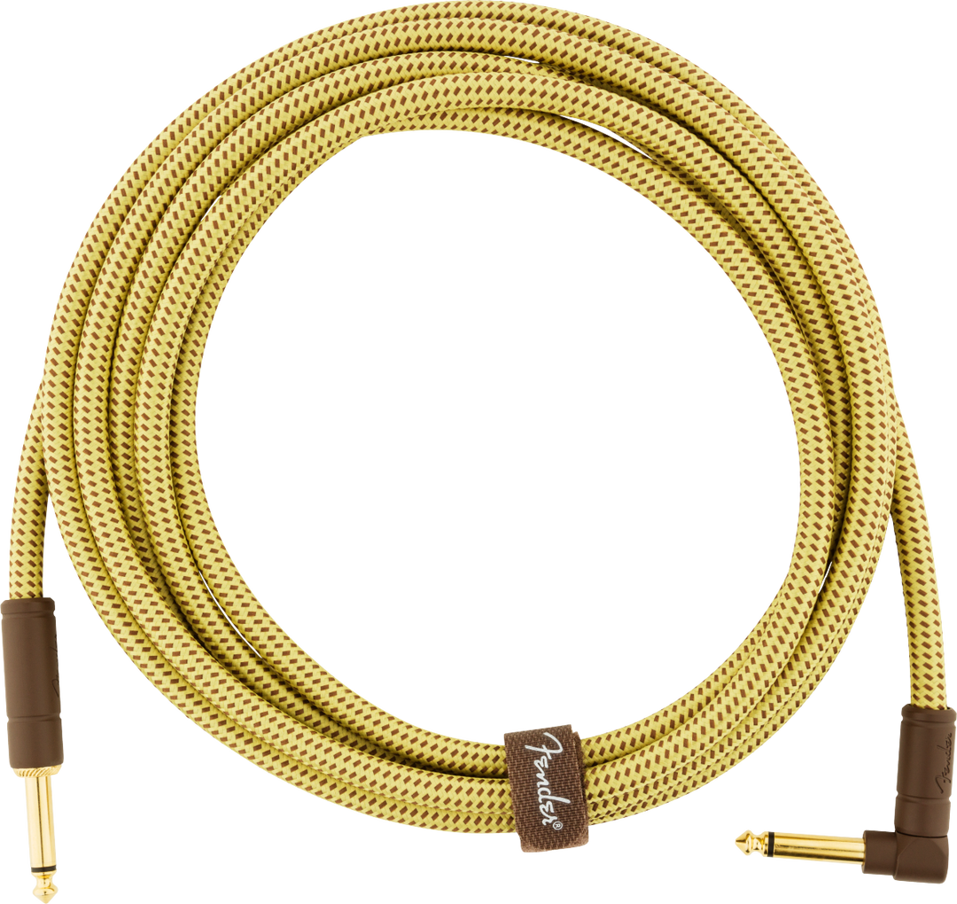 Fender Deluxe Guitarras Kabel Vinkelstik (Tweed, 3m)